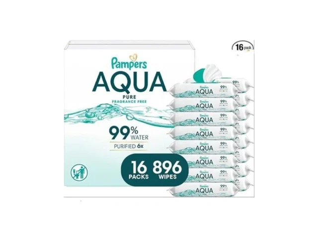 Pampers Aqua Pure Baby Wipes 99 Water Fragrance… Coupon
