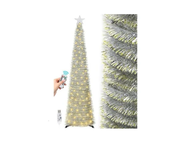 Sintenill 6 Ft Pop Up Christmas Tree With 100 Led… Coupon