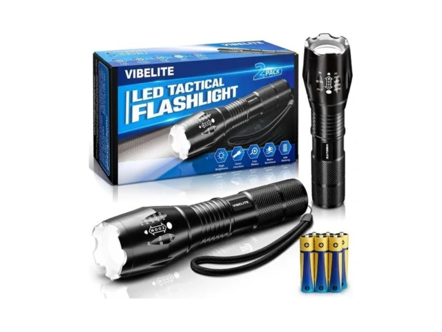 Vibelite Led Flashlight High Lumens 5 Modes… Code