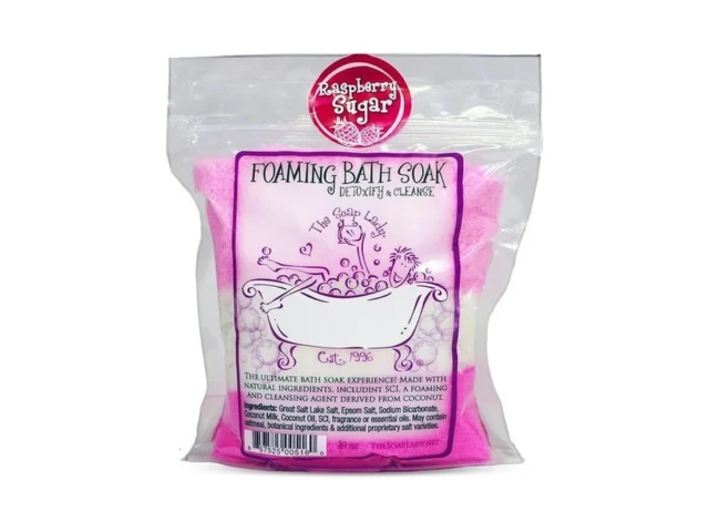 The Soap Lady Foaming Bath Soak – Raspberry Sugar -… Code