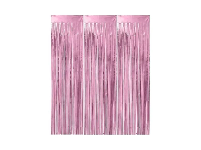 3 Pack Pink Backdrop Party Decorations Tinsel… Coupon