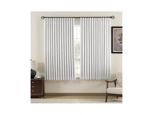 Yz Home Pinch Pleated Linen Curtains 100 Blackout… Code