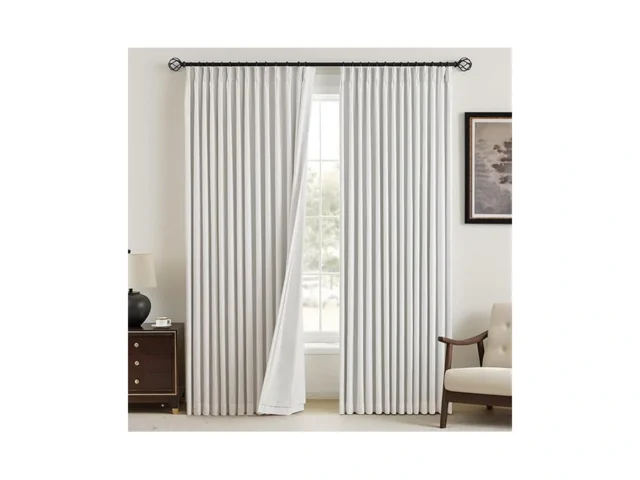 Yz Home Pinch Pleated Linen Curtains 100 Blackout… Code