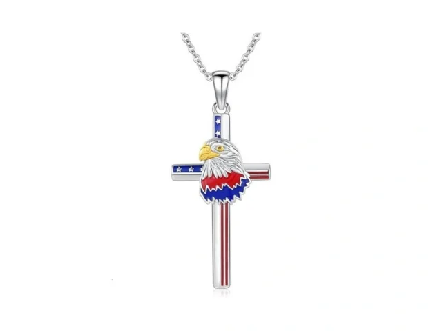 Crweng 4th Of July Necklaces Sterling Silver… Coupon