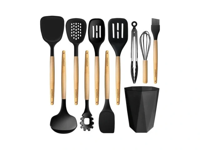 Finenut Silicone Cooking Utensils Set 11pcs… Code