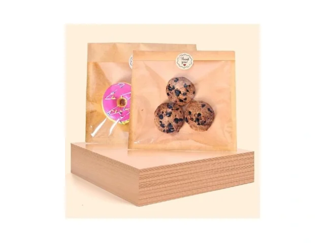 50pcs Heat-sealable Cookie Bags With Window 7 1 X 7… Code