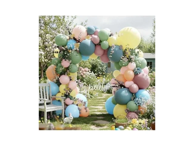 Pastel Balloon Arch Kit With Artificial Flowers… Code