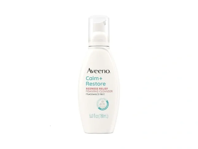 Aveeno Calm Restore Redness Relief Foaming Cleanser…