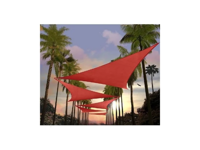 Amgo 8 X 8 X 8 Red Triangle Sun Shade Sail Outdoor… Code