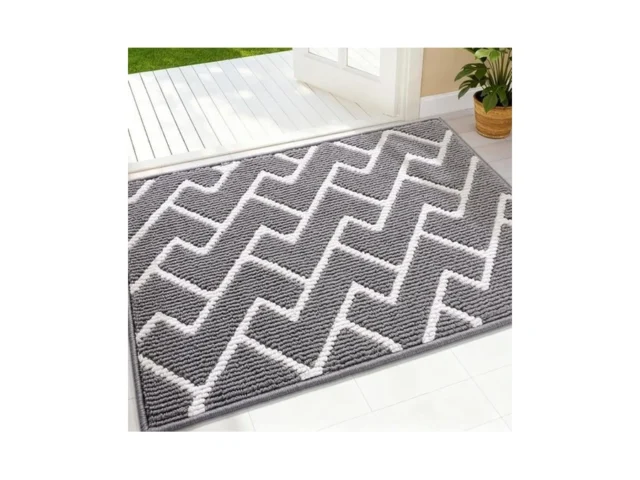 Olanly Front Door Mat Non-slip Rubber Backing Dirt… Code