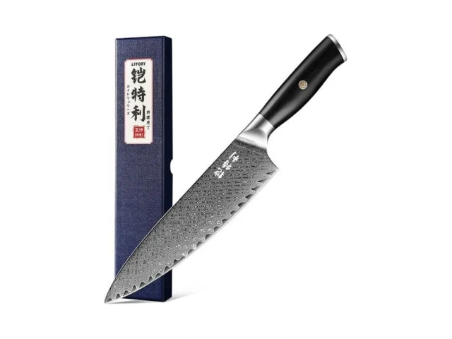 Damascus Chef S Knife 8 10cr15comov Hc Steel… Code