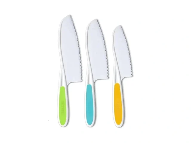 Leking 3 Pcs Kids Kitchen Knife Plastic Serrated… Code
