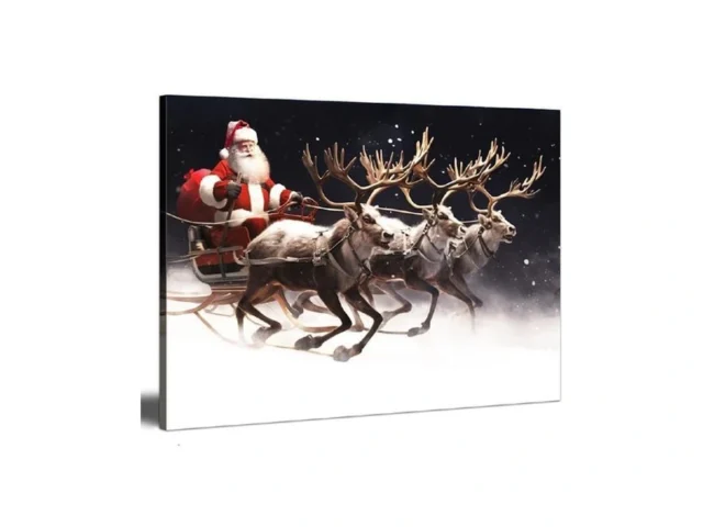 Wall Art Christmas Canvas Prints Picture 12×15 Inch… Code