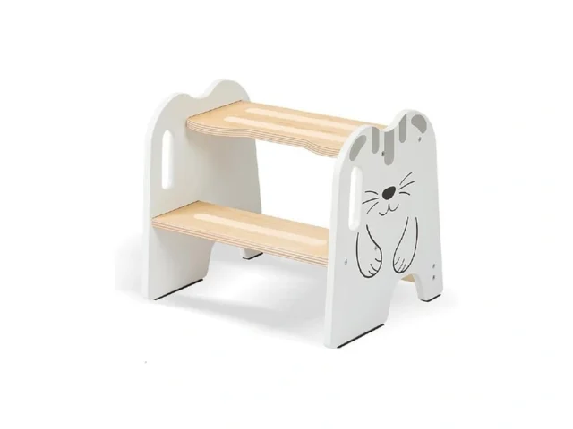 Wooden Step Stool – Two Step Stools Toddler 250 Lbs… Code