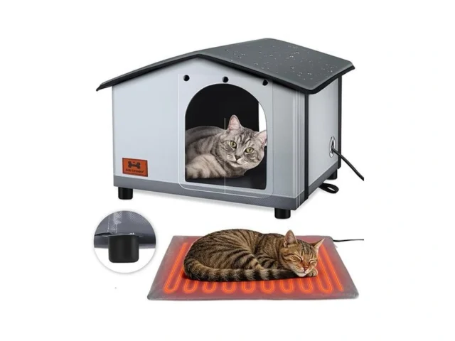 Shu Ufanro Insulated Heated Cat House Indoor… Code