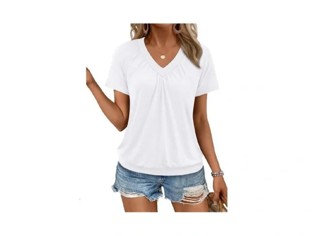 Automet Short Sleeve V Neck T Shirts For Womens… Code