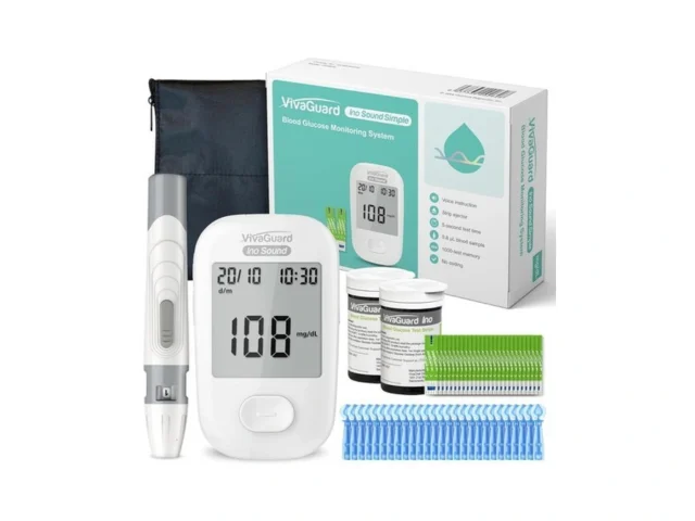 Vivaguard Talking Blood Glucose Monitor Kit 1… Code
