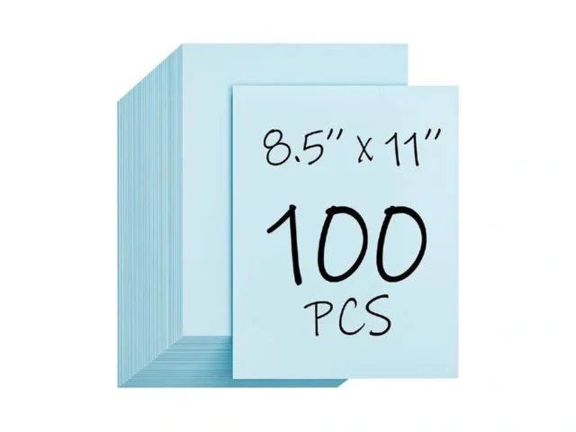 100 Sheets Blue Cardstock Paper Cardstock Printer… Code