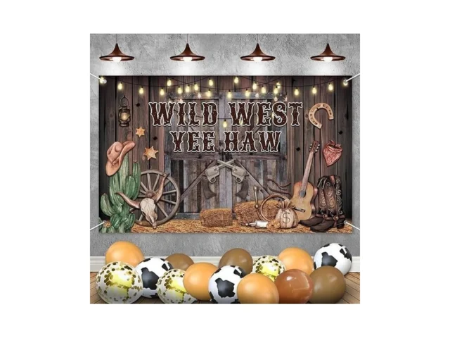 Western Party Decorations Cowboy Party Supplies -… Code