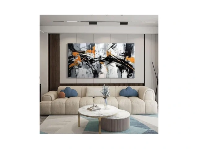Black Abstract Canvas Wall Art Elegant And Modern… Coupon