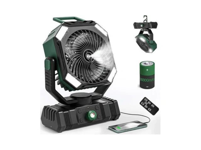 Aiepoch Camping Fan Rechargeable – 30000mah Battery… Code