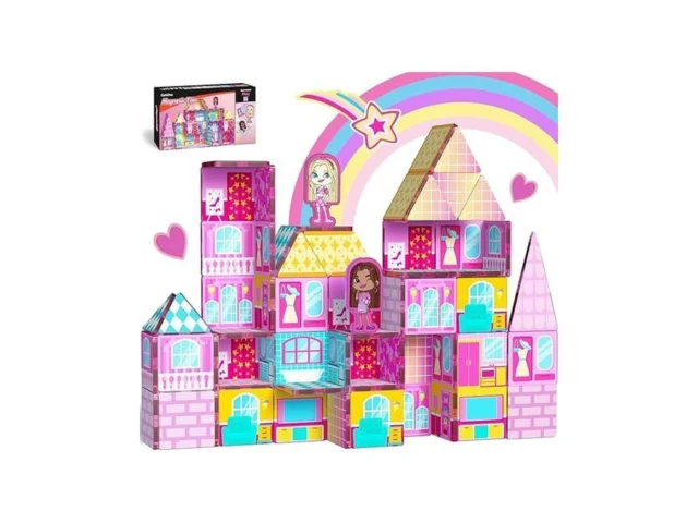 Gobidex Princess Magnetic Doll House Building Toys… Code
