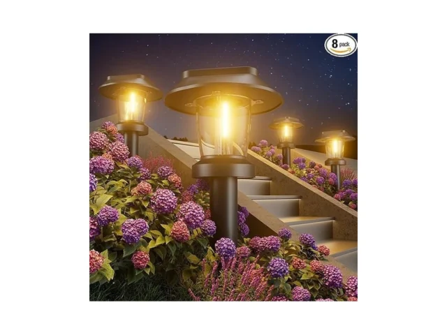Alepod Solar Pathway Lights Outdoor – 8 Pack Solar… Code