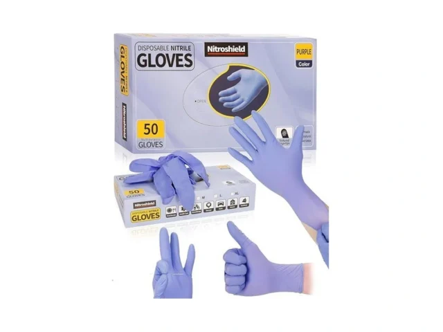 Wcy Nitroshield Purple Disposable Nitrile Gloves… Code