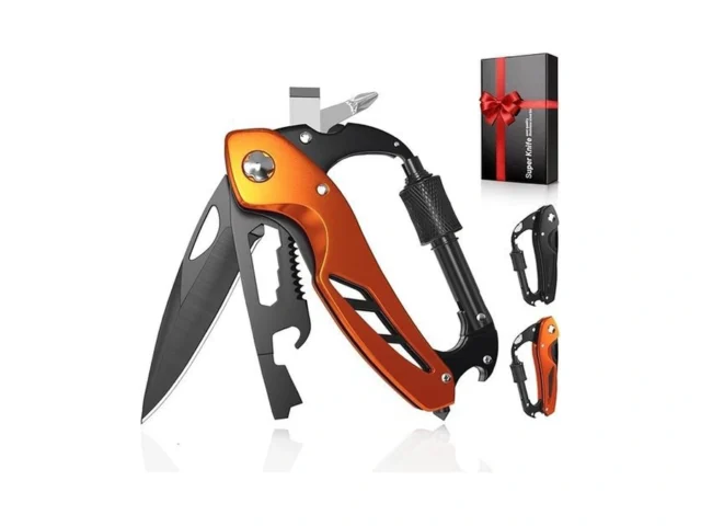9 In 1 Multitool Carabiner Pocket Knife Stocking… Code