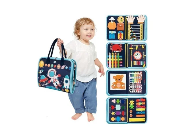 Toddler Busy Board Book Montessori Toys For 1 2 3 4… Code