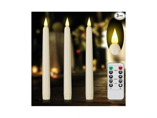 Flameless Taper Candles With Remote Control And… Code