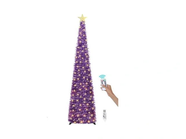 Sintenill 6 Ft Pop Up Christmas Tree With 100 Led… Coupon