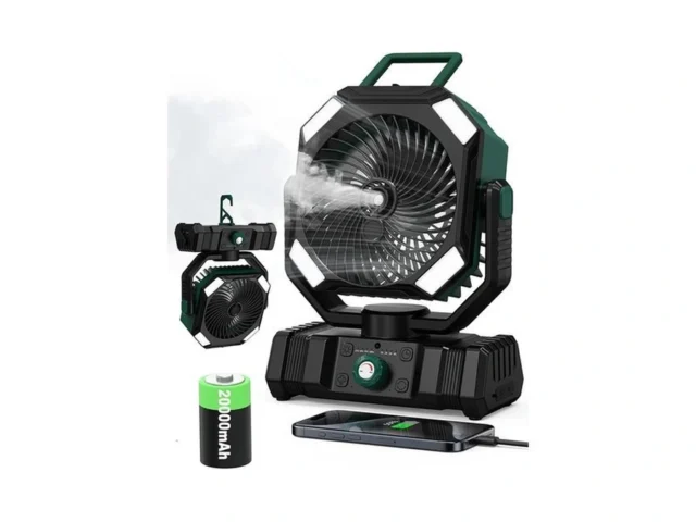Portable Misting Fan 20000mah Battery Operated Fan… Code