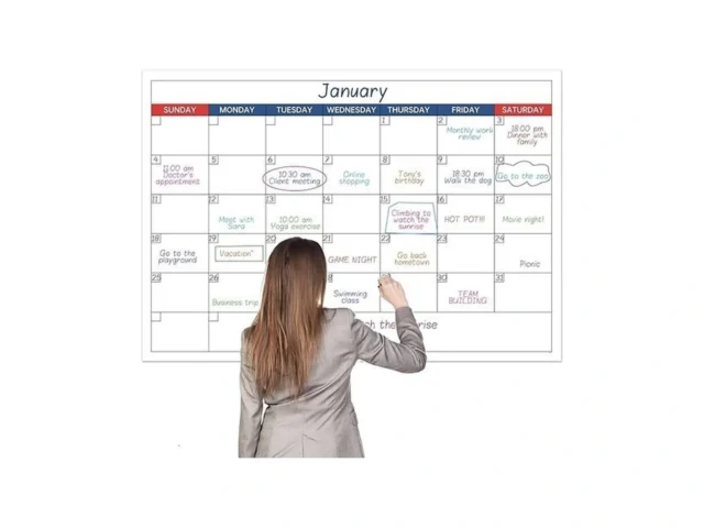 Dry Erase Calendar For Wall – Undated 1 Month Wall… Code