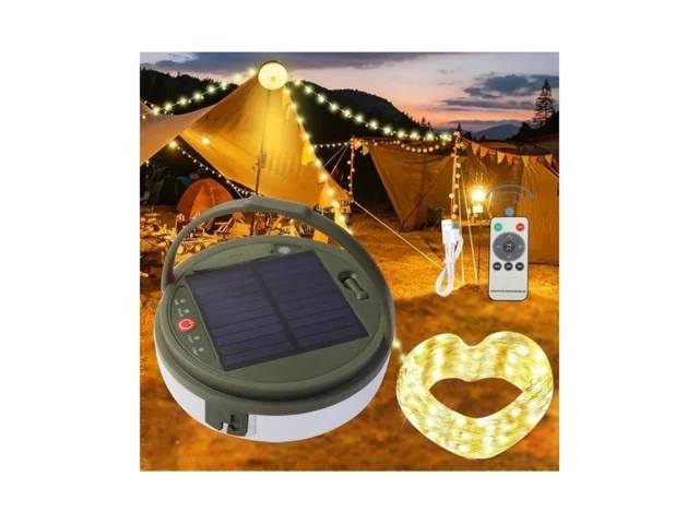 Mqupin Solar Camping String Lights 39 4 Ft Ultra… Code