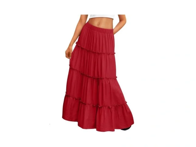 Trendy Queen Long Skirts For Women Boho Maxi Skirt… Code