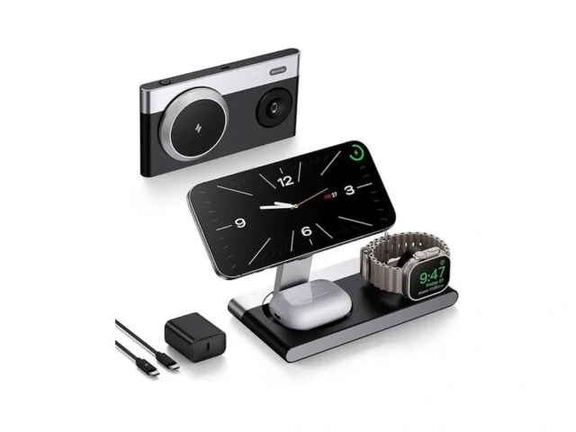 Foldable 3 In 1 Magnetic Wireless Charging Station… Code