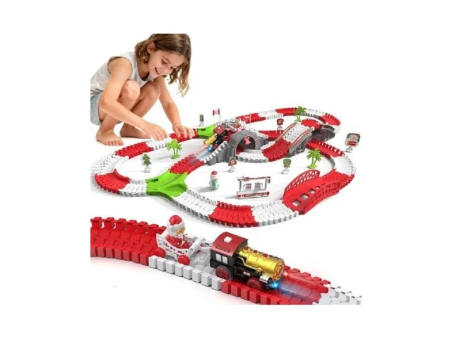 Christmas Track Toy Set – 262 Pcs Christmas Race… Code