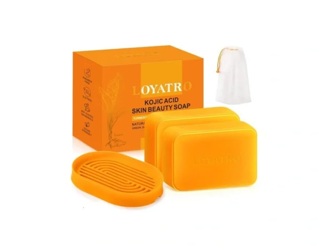 Loyatro Kojic Acid Turmeric Soap Bar Dark Spots For… Code