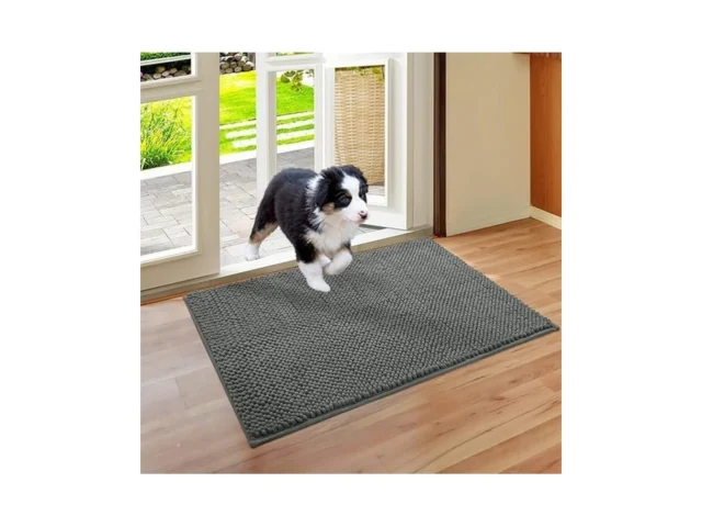 Homeideas Absorbent Chenille Door Mat Indoor For… Code