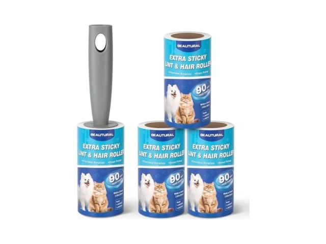 Beautural Lint Roller Extra Sticky 360 Sheets For… Code