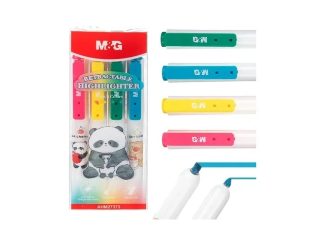 M G 4 Pack Retractable Highlighters Cute Pastel… Code