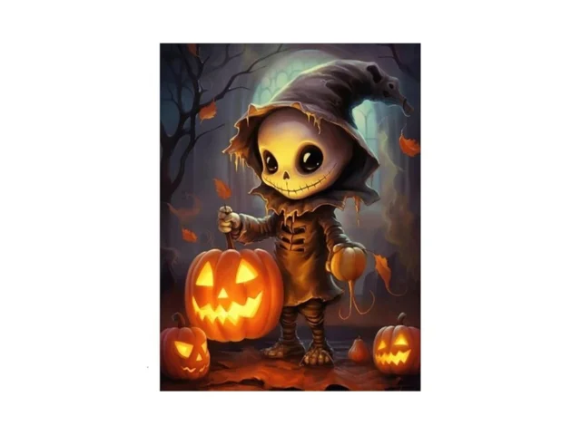 Halloween Diamond Art Kits For Adults-halloween 5d… Code