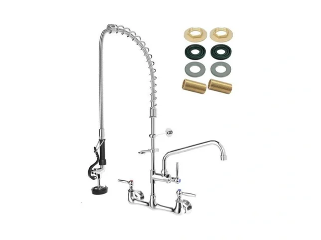 Palukia Commercial Faucet With Pre-rinse Sprayer… Code