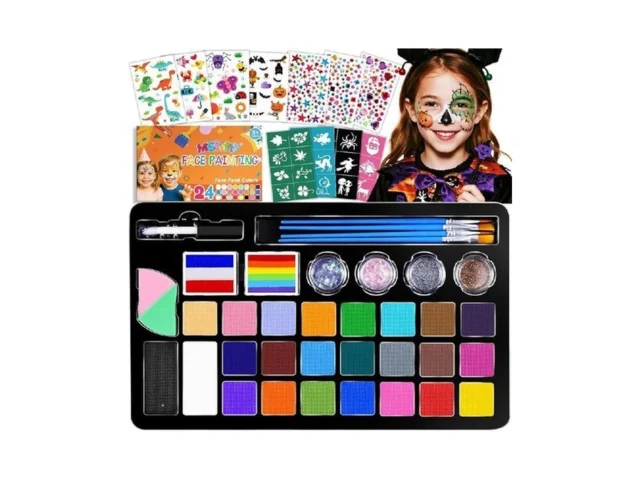 Face Painting Kit For Kids With 24colors Rainbow… Code