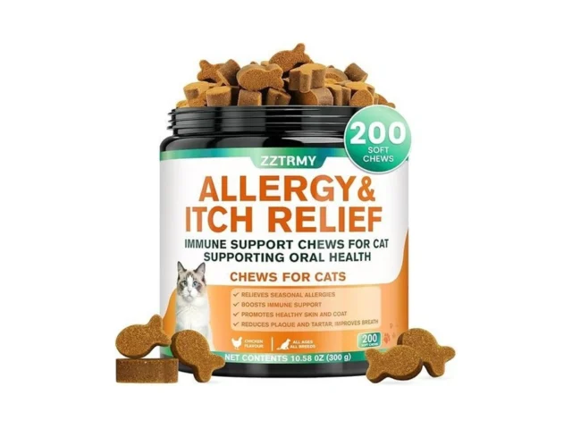 Cat Allergy Relief Chews Itchy Skin Paw Licking… Coupon