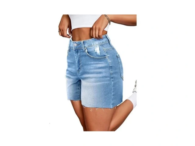 High Waisted Jean Shorts For Women Summer Denim… Code