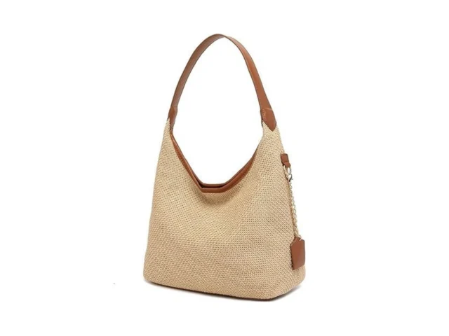 Straw Shoulder Bag For Women Summer Soft Woven… Coupon