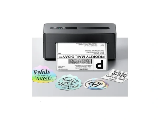 Bluetooth Thermal Label Printer 300dpi 4×6 Shipping… Code