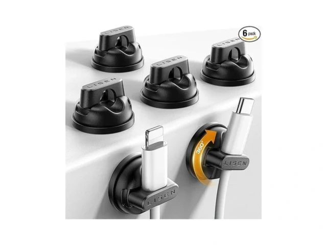 6-pack Rotatable Cord Holder For Nightstand Lisen… Code